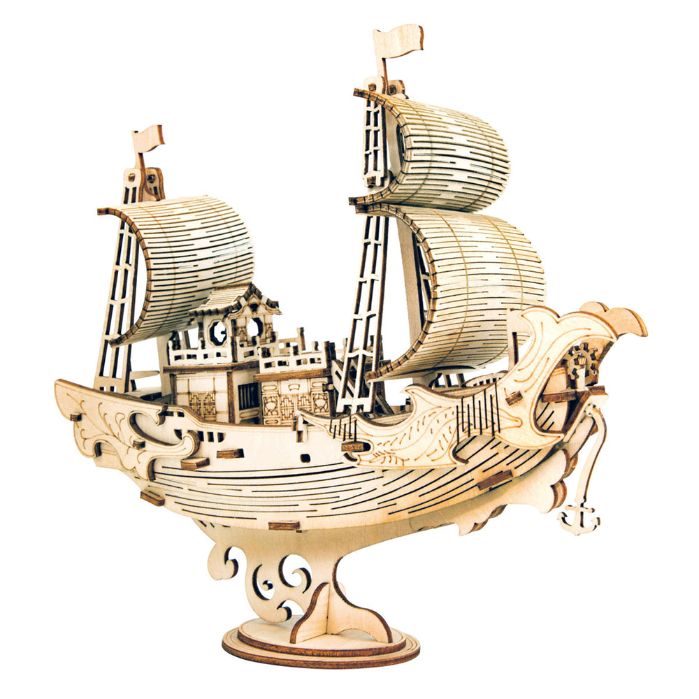 Robotime - Japanese Diplomatic Ship — 3D Wooden Puzzle
