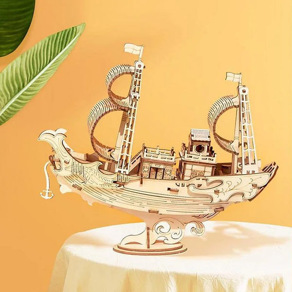 Robotime - Japanese Diplomatic Ship — 3D Wooden Puzzle