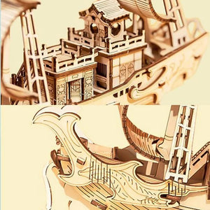 Robotime - Japanese Diplomatic Ship — 3D Wooden Puzzle