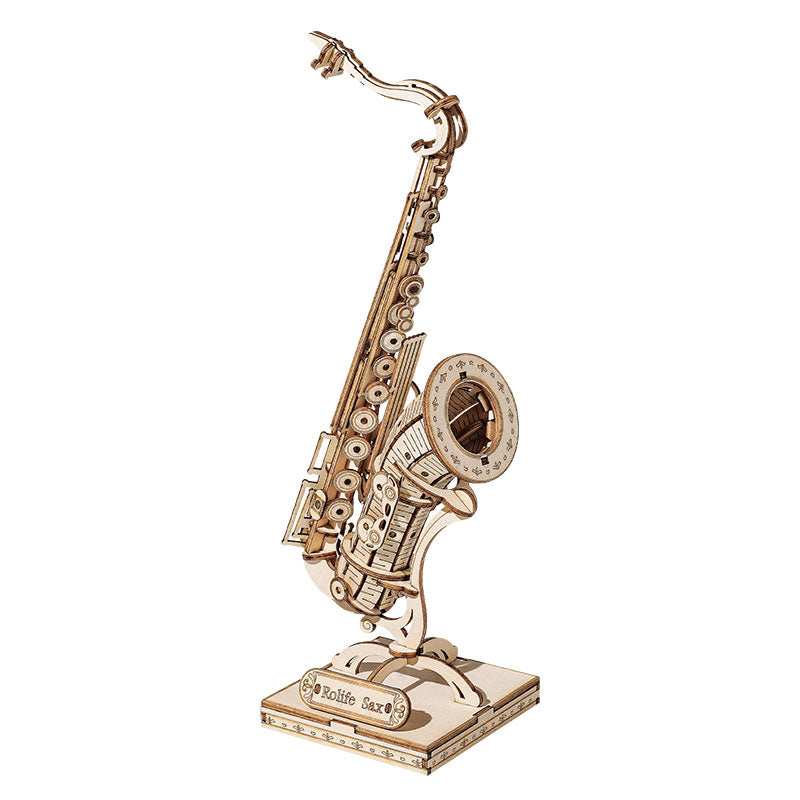Robotime - Musical Instruments; Saxophone — 3D Wooden Puzzle