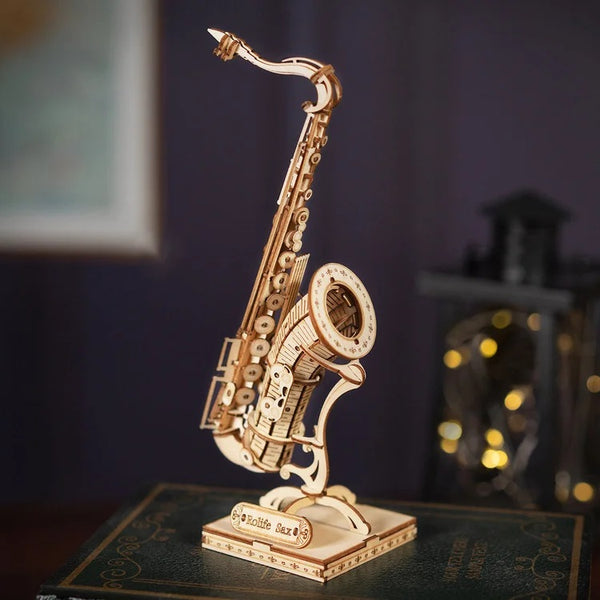 Robotime - Musical Instruments; Saxophone — 3D Wooden Puzzle