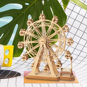 Robotime - Classic 3D Wood Puzzles; Ferris Wheel — 3D Wooden Puzzle