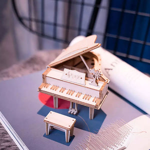 Robotime - Classic 3D Wood Puzzles; Grand Piano — 3D Wooden Puzzle