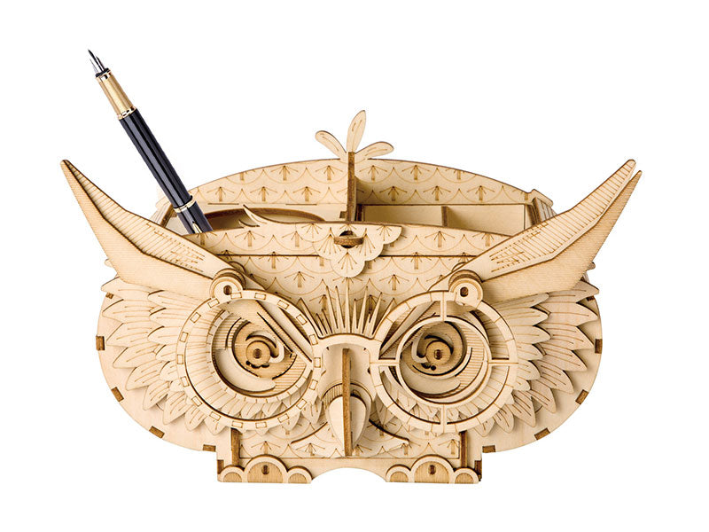 Robotime - Classic 3D Wood Puzzles; Owl Storage Box — Mechanical Puzzles