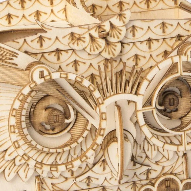 Robotime - Classic 3D Wood Puzzles; Owl Storage Box — Mechanical Puzzles