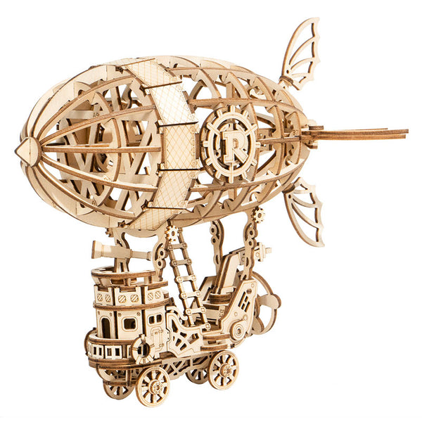 Robotime - Classic 3D Wood Puzzles; Airship — 3D Wooden Puzzle