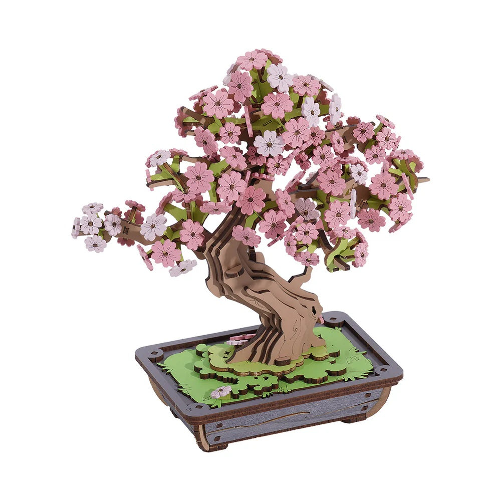 Robotime - Sakura Bonsai DIY Wooden 3D Puzzle — 3D Wooden Puzzle