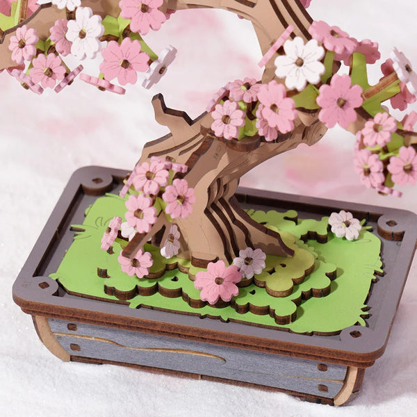 Robotime - Sakura Bonsai DIY Wooden 3D Puzzle — 3D Wooden Puzzle