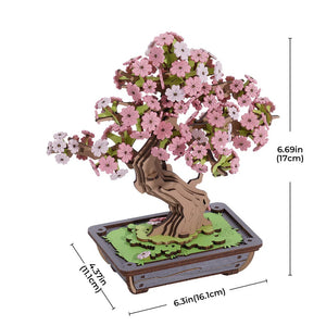Robotime - Sakura Bonsai DIY Wooden 3D Puzzle — 3D Wooden Puzzle