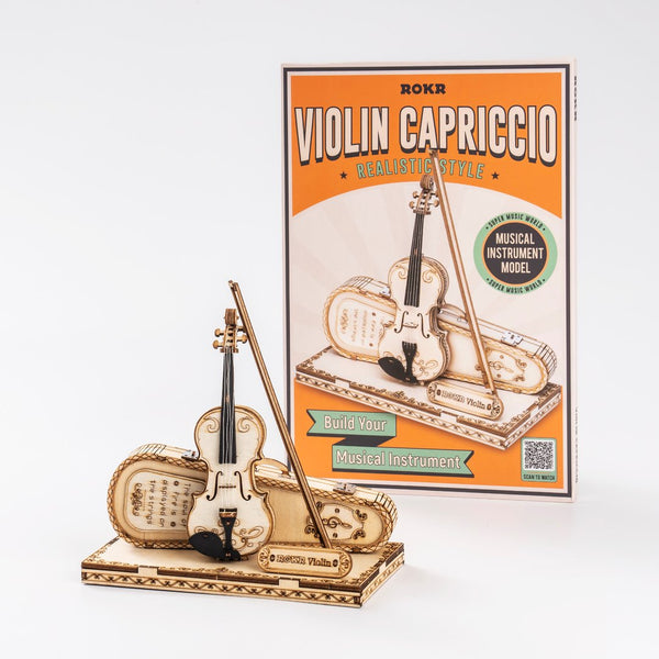 Robotime-ROKR Violin Capriccio 3D wooden puzzle TG604K