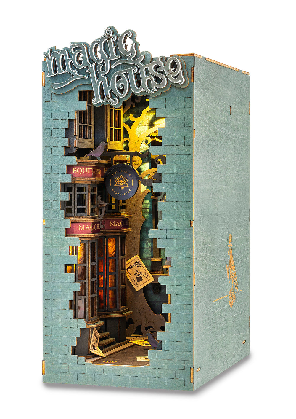 Robotime Stories in Books; Magic House — Book Nook Shelf Insert