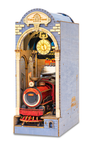 Robotime Stories in Books; Time Travel — Book Nook Shelf Insert
