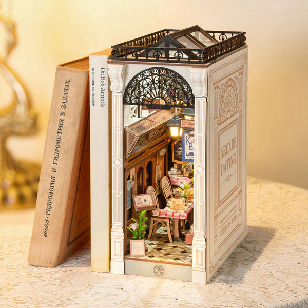 Robotime Arcade Dating DIY Book Nook Shelf Insert Kit