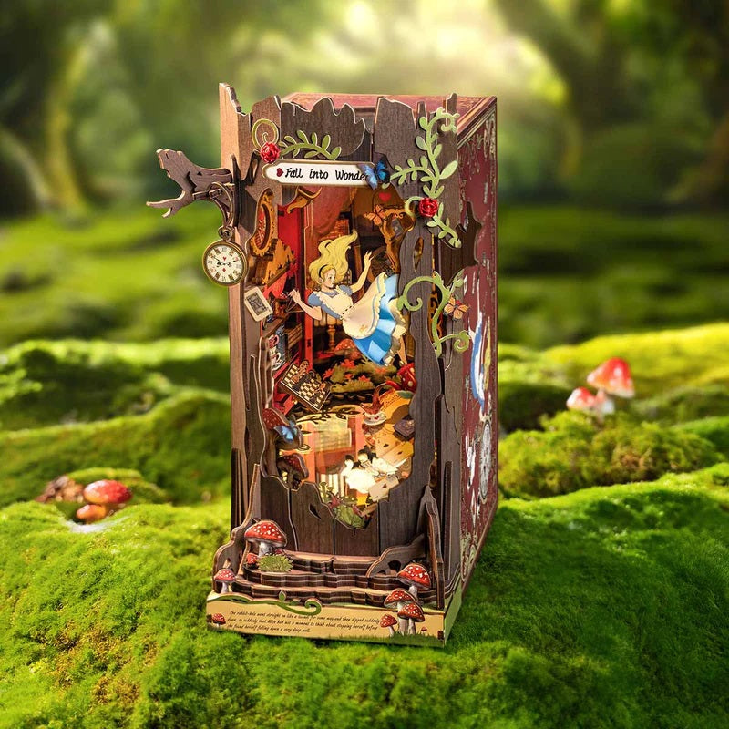 Robotime Alice Adventure DIY Book Nook Shelf Insert Kit