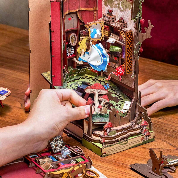 Robotime Alice Adventure DIY Book Nook Shelf Insert Kit