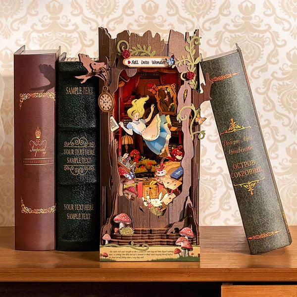 Robotime Alice Adventure DIY Book Nook Shelf Insert Kit