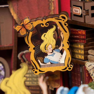 Robotime Alice Adventure DIY Book Nook Shelf Insert Kit