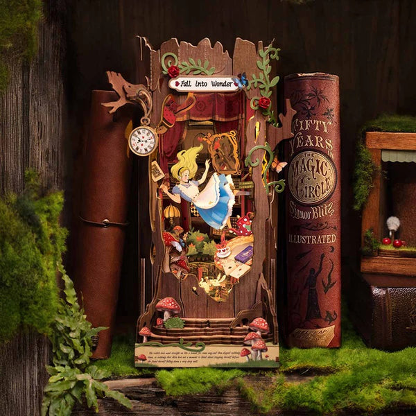 Robotime Alice Adventure DIY Book Nook Shelf Insert Kit