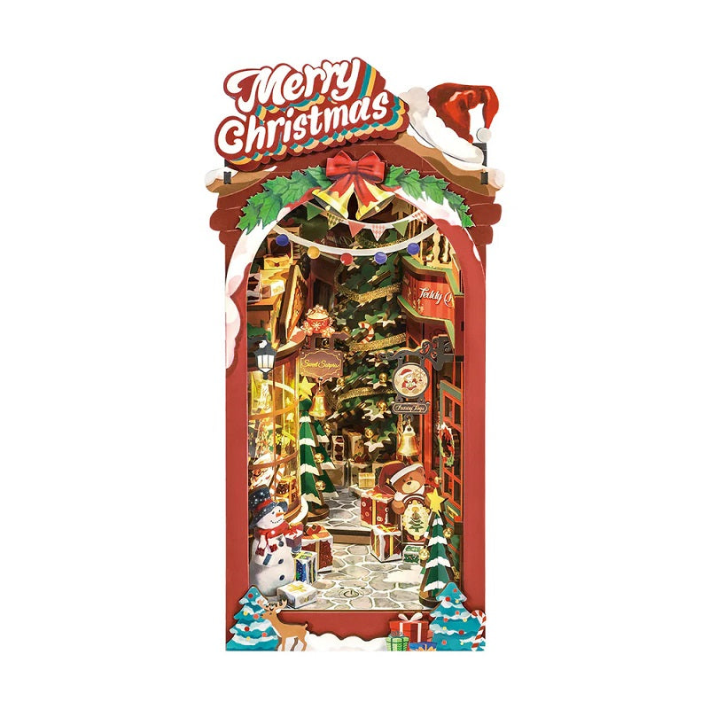 Robotime Christmas Street DIY Book Nook — Book Nook Shelf Insert