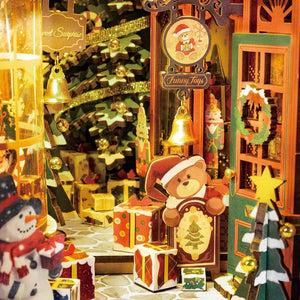 Robotime Christmas Street DIY Book Nook — Book Nook Shelf Insert