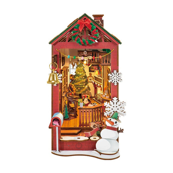 Robotime Christmas Indoor Scene DIY Book Nook — Book Nook Shelf Insert