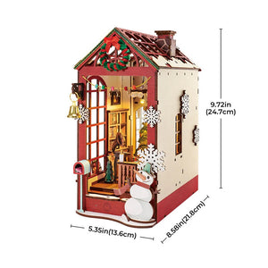 Robotime Christmas Indoor Scene DIY Book Nook — Book Nook Shelf Insert