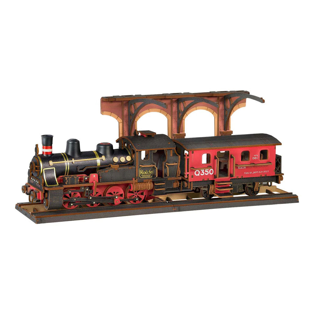 Robotime - Steam Journey - Classic 3D Wood Puzzles — 3D Wooden Puzzle