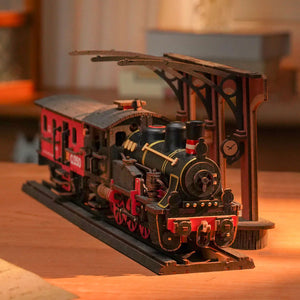 Robotime - Steam Journey - Classic 3D Wood Puzzles — 3D Wooden Puzzle