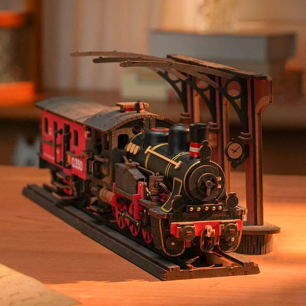 Robotime - Steam Journey - Classic 3D Wood Puzzles — 3D Wooden Puzzle