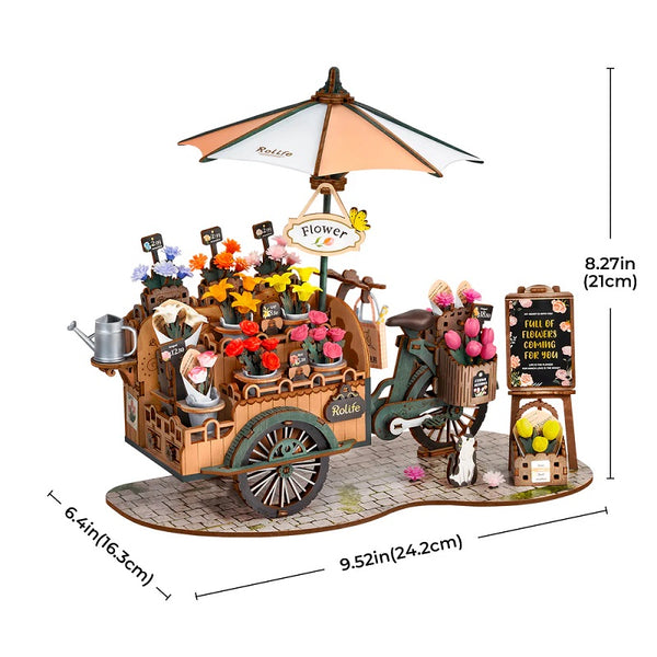 Robotime Blossom Cart 3D Wooden Puzzle