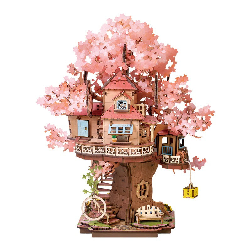 Robotime Sakura Tree House, DIY Wooden 3D Puzzle — 3D Wooden Puzzle