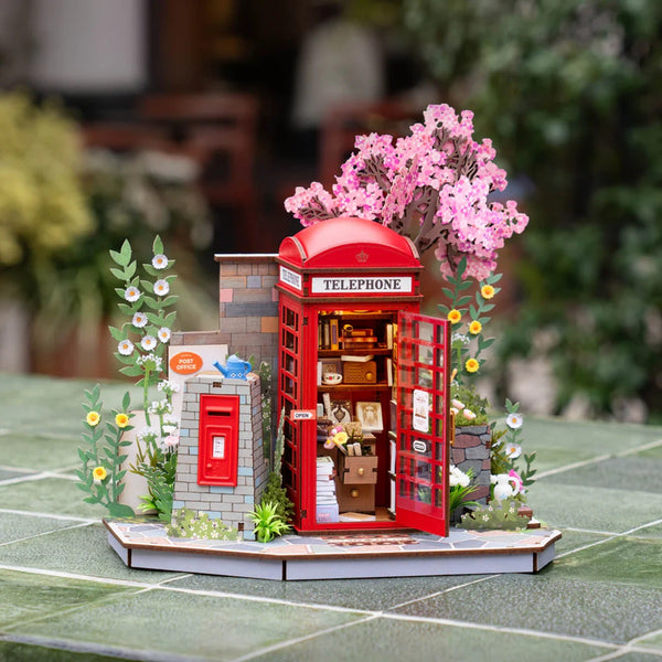 Robotime Blossom Book Booth 3D Wood Puzzles — DIY Mechanical 3D Puzzle