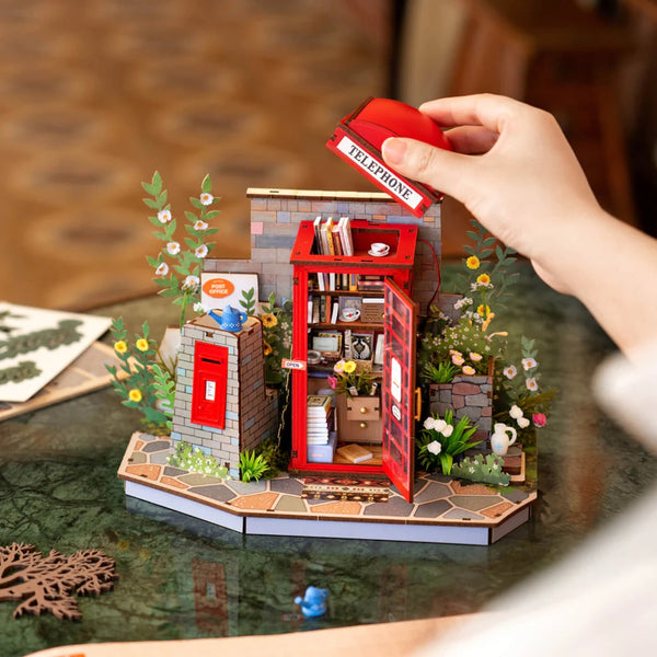 Robotime Blossom Book Booth 3D Wood Puzzles — DIY Mechanical 3D Puzzle
