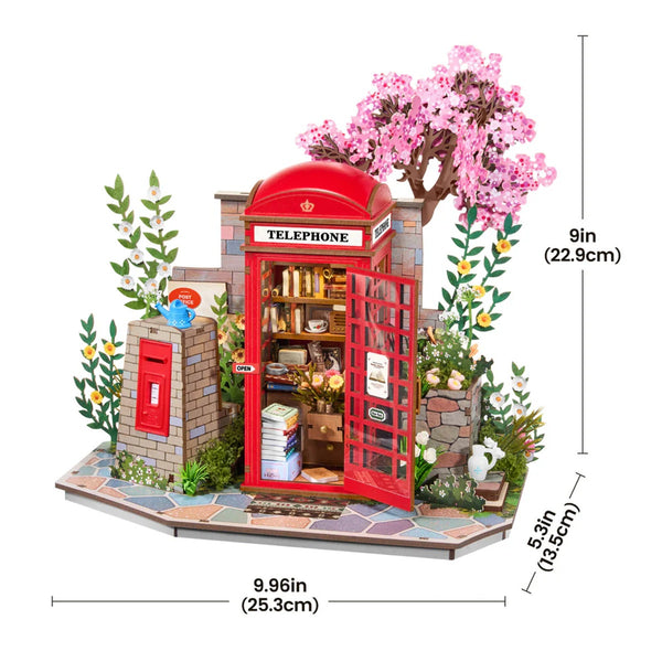 Robotime Blossom Book Booth 3D Wood Puzzles — DIY Mechanical 3D Puzzle