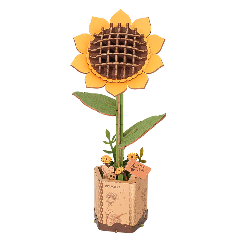 Robotime ROWOOD Sunflower — DIY Home Decor