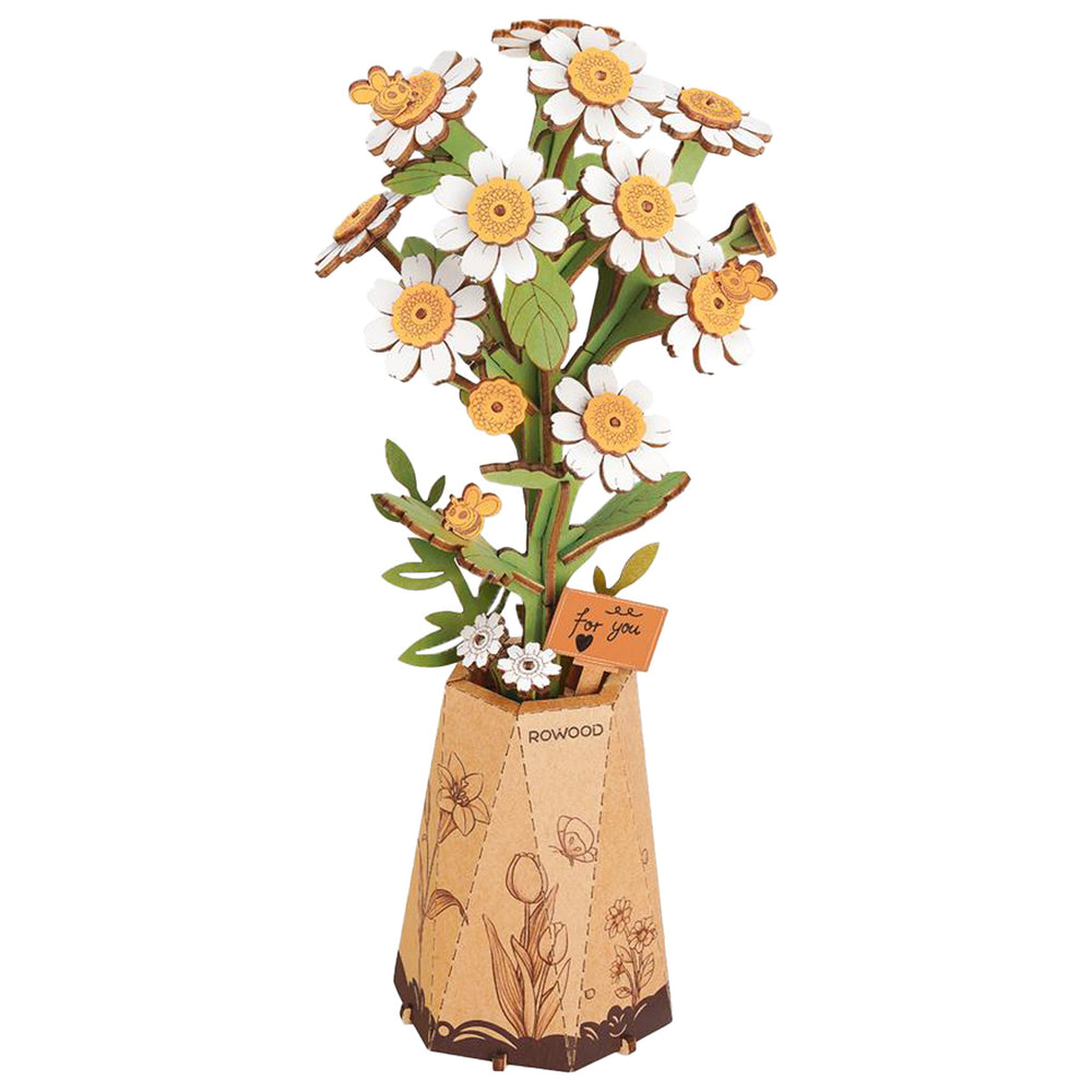 Robotime Chamomile - Wood Bloom Craft — DIY Home Decor