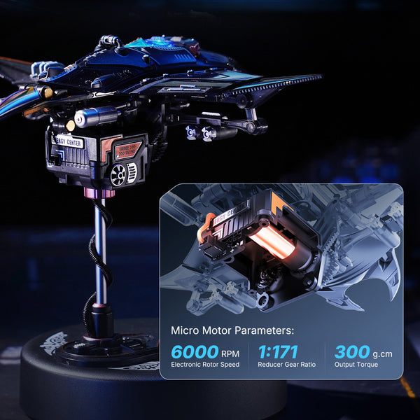 ROKR-Robotime - Manta Ray Mechanical 3D Puzzle Kit — DIY Mechanical 3D Puzzle