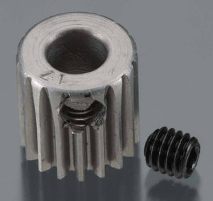 HARD 48 PITCH MACHINED 17T PINION 5MM BORE