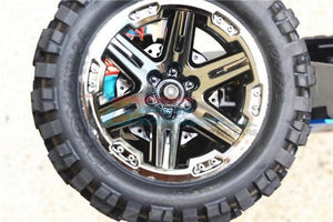 GPM ALUMINUM +2MM HEX WITH BRAKE DISK  Traxxas Rustler Slash Jato  Hoss BLUE