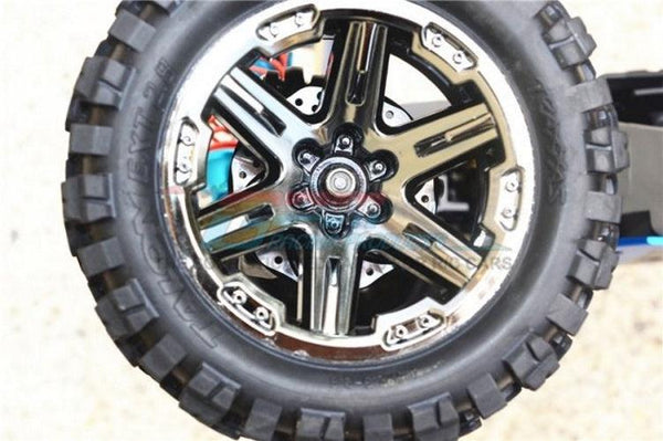 GPM ALUMINUM +2MM HEX WITH BRAKE DISK  Traxxas Rustler Slash Jato  Hoss BLUE