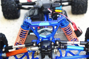 GPM RUS4030-Blue ALUMINUM REAR SHOCK TOWER Traxxas Rustler 4x4 / HOSS