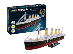 Black Forest® Hobby Supply Co Revell 154 RMS Titanic Ocean Liner 3D Foam Puzzle LED Edition (266pcs) — Puzzles > Revell