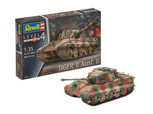 Black Forest® Hobby Supply Co Revell 3249 1/35 Tiger II Ausf B Tank w/Henschel Turret — Military Vehicle Kits > Revell