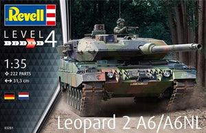 Black Forest® Hobby Supply Co Revell 3281 1/35 Leopard 2A6/A6NL Tank — Military Vehicle Kits > Revell
