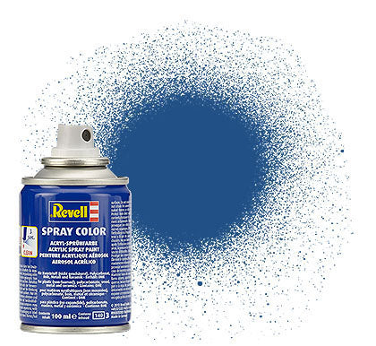Black Forest® Hobby Supply Co Revell 34156 100ml Acrylic Blue Mat Spray (2/Bx) — Glues, Paints, Tools > Revell