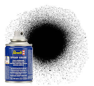 Black Forest® Hobby Supply Co Revell 34302 100ml Acrylic Black Silk Spray (2/Bx) — Glues, Paints, Tools > Revell