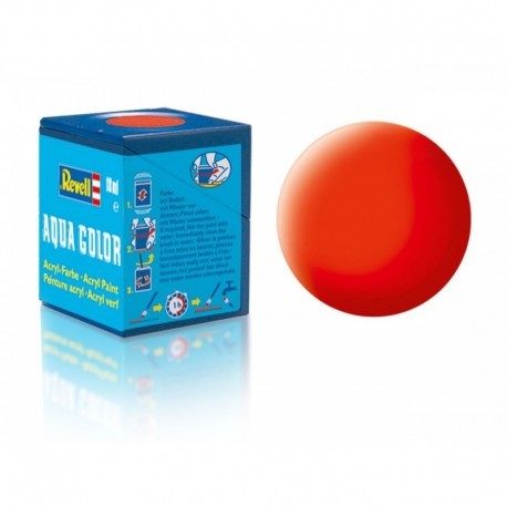Black Forest® Hobby Supply Co Revell 36125 18ml Bottle Acrylic Luminous Orange Mat (6/Bx) — Glues, Paints, Tools > Revell
