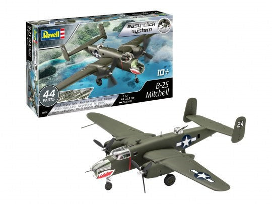 Black Forest® Hobby Supply Co Revell 3650 1/72 B25 Mitchell Bomber (Snap) — Military Aircraft Kits > Revell