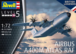 Black Forest® Hobby Supply Co Revell 3822 1/72 Airbus A400M Atlas RAF Transport Aircraft — Military Aircraft Kits > Revell