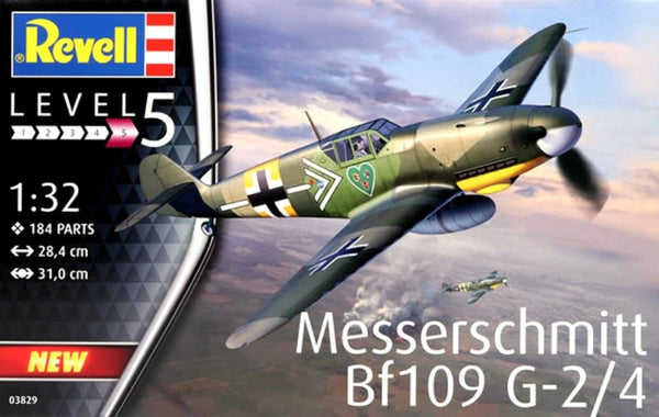 Black Forest® Hobby Supply Co Revell 3829 1/32 Messerschmitt Bf109G2/4 Fighter — Military Aircraft Kits > Revell